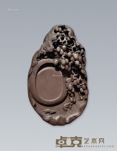 莫达成 多子多福砚 29.5×18×5cm