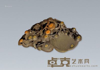 高要名砚斋 瑶池寿果砚 17.5×31.5×12cm