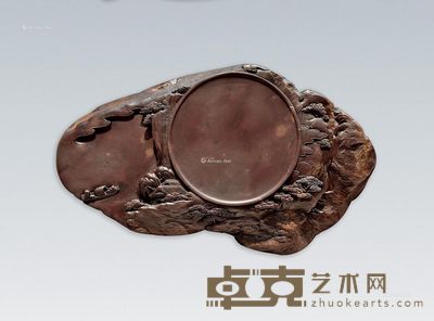 梁元辉 湖光山色砚 18.5×31×4.5cm