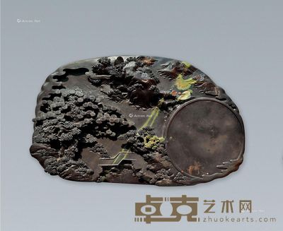 莫达成 松山揽胜砚 25×41×6.5cm