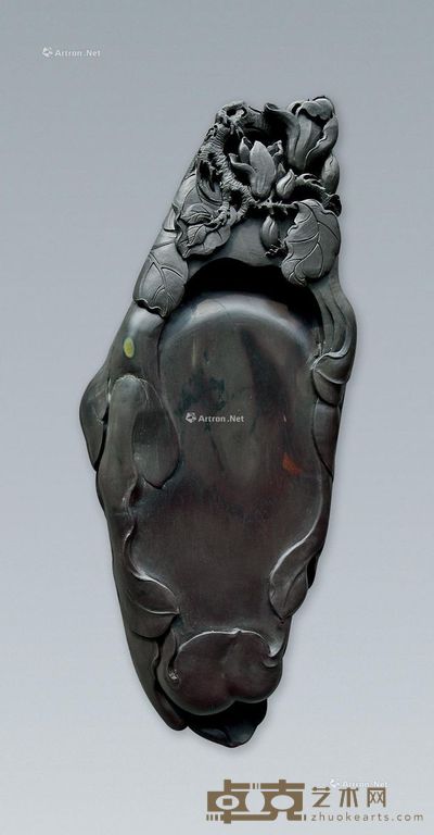 梁元辉 兰花吐艳砚 28.5×11×4cm