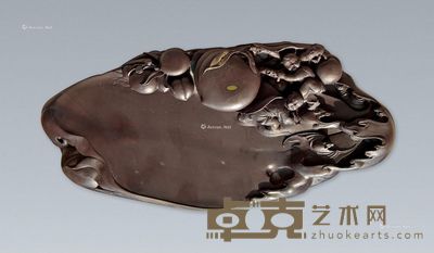 周凤群 仙童贺寿砚 29×13×7cm