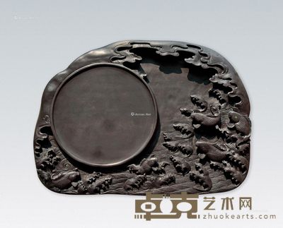 莫达成 鱼水砚 25.5×34.5×7cm