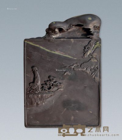 梁瑞勇 不耽风月之趣砚 29.5×20.5×7cm