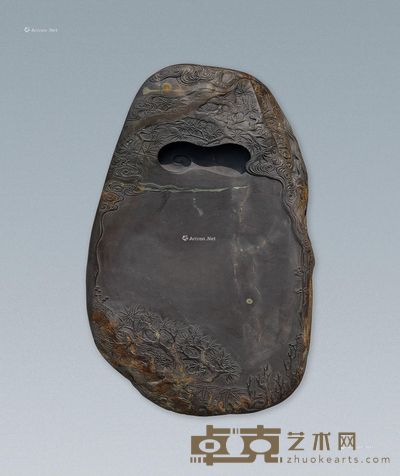 程振良 禅悟砚 27.5×18.5×5.5cm