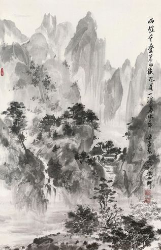 傅益瑶 深山古寺