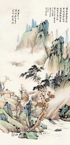 汪采白 黄山胜境图