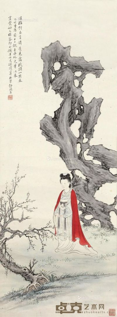 孙琼华 庭梅枝头一点春 106×39cm