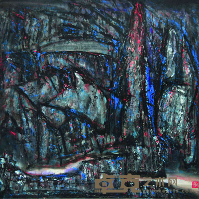 张金林 山水 65×65cm 约3.8平尺