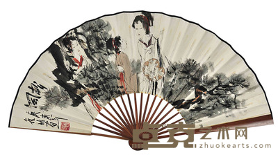 崔进 松冈 33×60cm 约1.78平尺