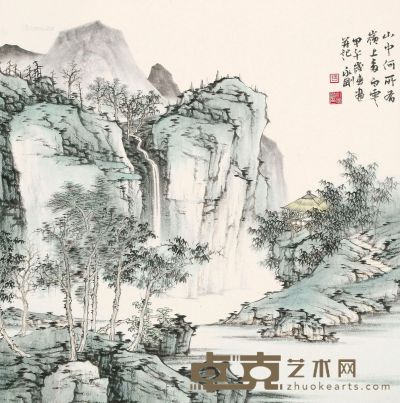 陶永刚 2014年作 山中何所有，岭上看白云 70×70cm