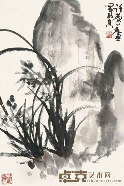 许麟庐 幽香图 68×46cm