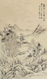 顾西津 1901年作 山居图