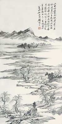 顾西津 1922年作 山居图