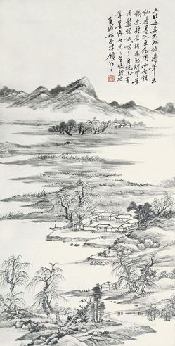 顾西津 1922年作 山居图