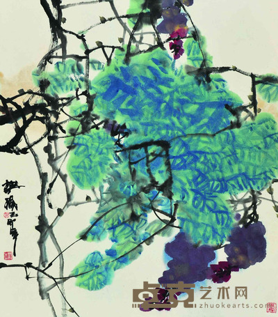 樊枫 花鸟 78×69cm 约4.8平尺