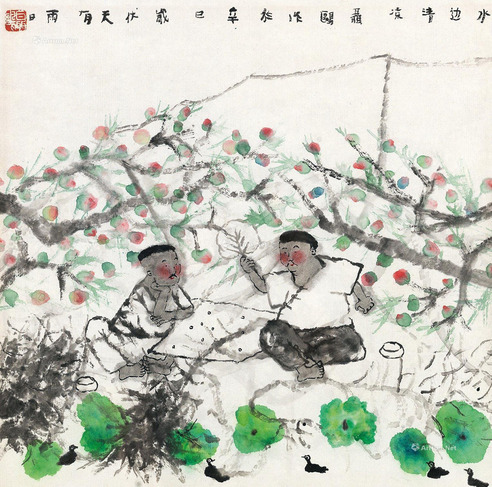 聂鸥     2001年作 水边清凉