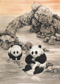 温亚平     2011年作 熊猫