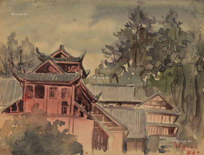 唐蕴玉     1953年作 风景