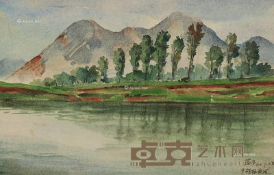 唐蕴玉     1960年作 风景 16.5×25.5cm