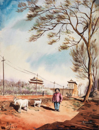 唐蕴玉     1957年作 初春