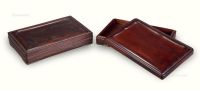 清 红木长方文具盒 （两件）