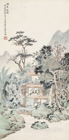 吴杏芬 1897年作 唫华阁图