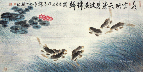 胡志辉     荷花金鱼