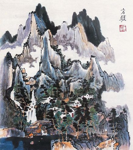 方骏     山水