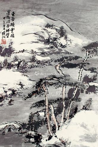 张伏山 东崂后雪