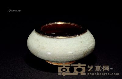 清康熙 内郎红外绿釉水丞 高3cm