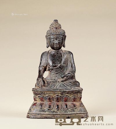 明 铜释迦牟尼 高19cm