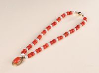 19世纪 红珊瑚项链