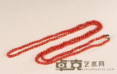 19世纪 红珊瑚项链 --