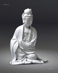 清代 德化窑白瓷雕塑观音