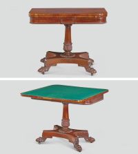 19世纪 十九世纪红木棋牌中央桌