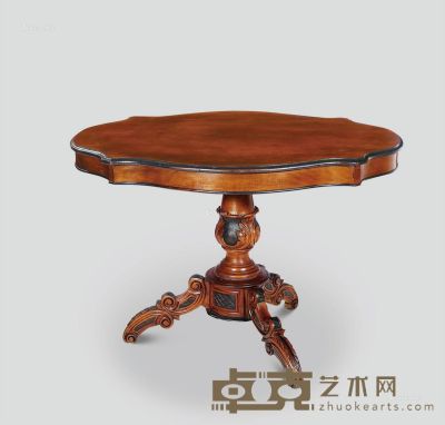 19世纪 十九世纪英式红木圆桌 长110cm×宽80cm×高75cm