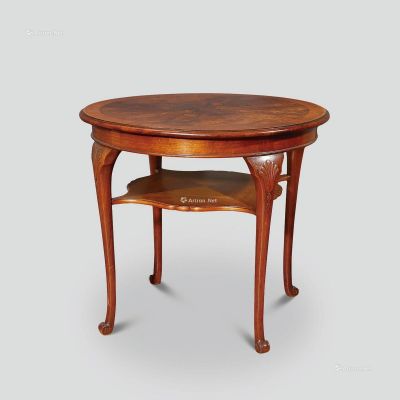 十九世纪路易十四风格双层小圆桌