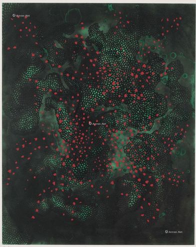 草间 弥生 1999年 Fireflies 版画·镜框