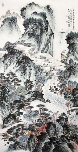 沈明权 富春江诗意