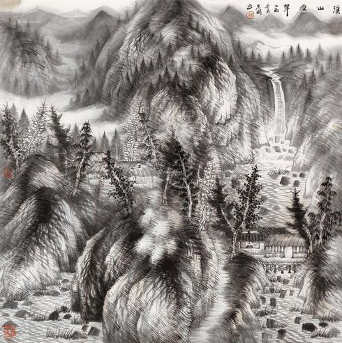 曾先国 溪山重叠