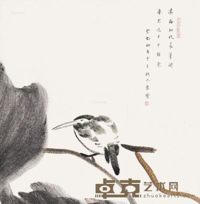杨福音 花鸟 35×35cm
