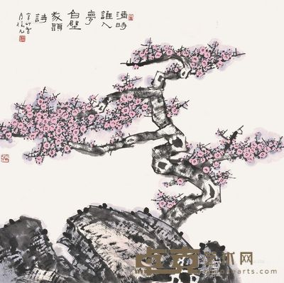 林凡 梅花 69×69cm