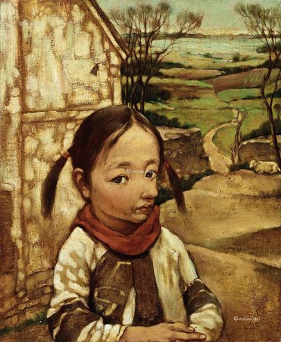 叶永青 1992年作 小乖羊 油彩 画布