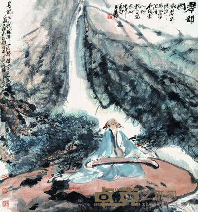 王涛 琴韵图 96.5×90cm