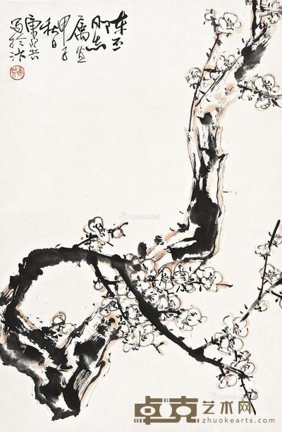 康师尧 梅花 67.5×44cm