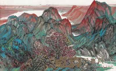 方平 朝晖 68×110.5cm
