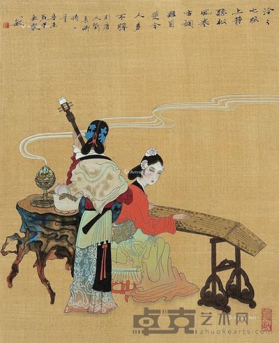 贺荣敏 唐人诗意 66×54cm