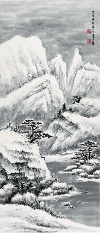 黄君璧 雪景山本