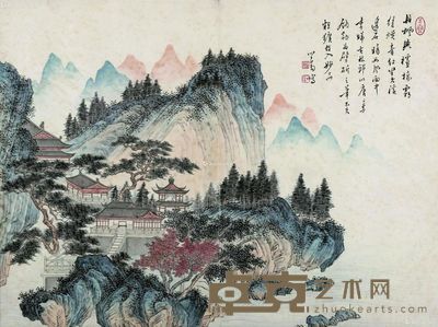 溥儒 山水 40×54cm